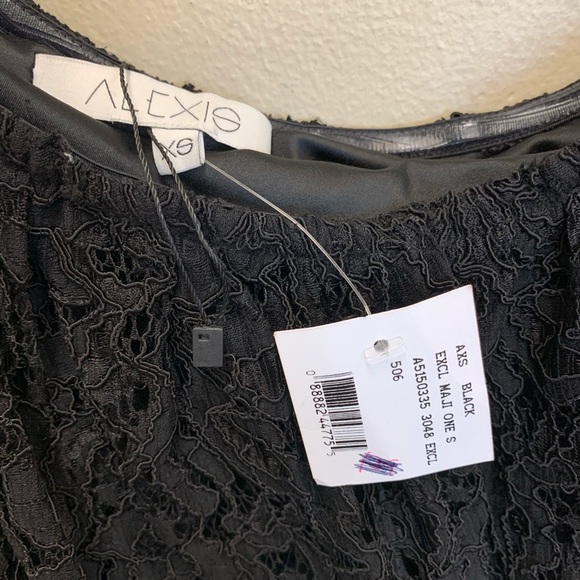 ALEXIS Maji Black One Shoulder Lace Dress NWT - Picture 6 of 10